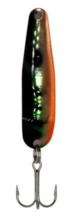 Michigan Stinger Spoons - SCORPION SIZE - XCU4 - Copper Smooth - Perch