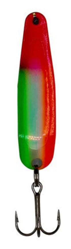 Michigan Stinger Spoons - SCORPION SIZE - XSUVJAG - Silver Smooth - UV Jager Bomb