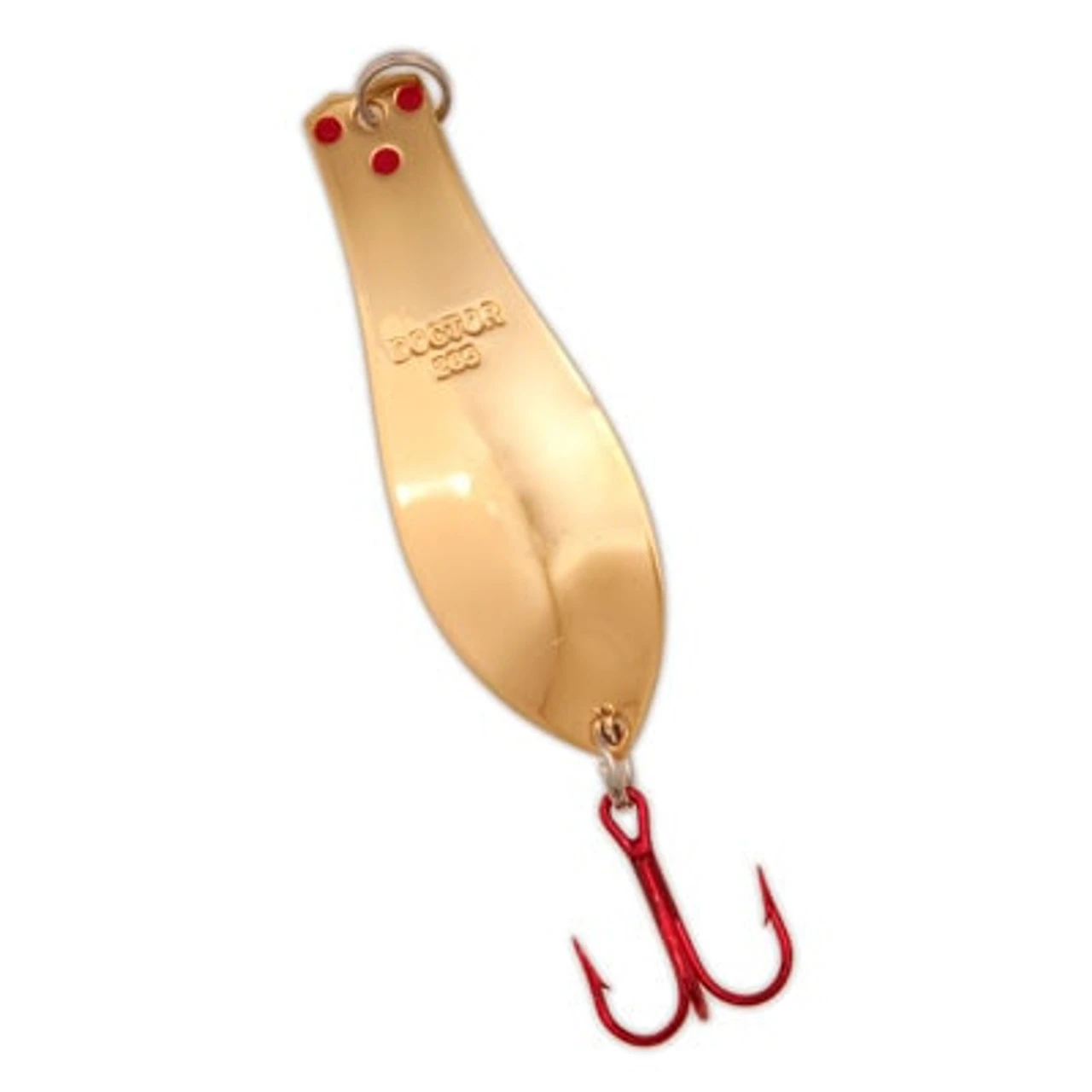 Yellow Bird - Premium Doctor Spoon With Red LazerSharp Hooks In (PM103) Copper - 3.75" 5/8oz 3 Yellow Bird - Premium Doctor Spoon With Red LazerSharp Hooks In (PM103) Copper - 3.75" 5/8oz